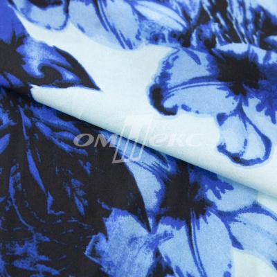 Плательная ткань "Фламенко" 19.1, 80 гр/м2, шир.150 см, принт растительный - купить в Сарапуле. Цена 241.49 руб.