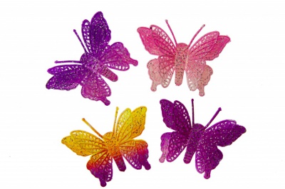Бабочка декоративная пластиковая #12 - купить в Сарапуле. Цена: 7.09 руб.