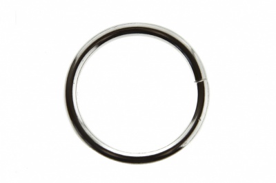 Кольцо металлическое d-32 мм, цв.-никель - купить в Сарапуле. Цена: 3.54 руб.