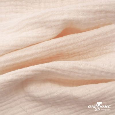 Ткань Муслин, 100% хлопок, 125 гр/м2, шир. 140 см #201 цв.(17)-светлый персик - купить в Сарапуле. Цена 464.97 руб.