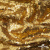 Трикотажное полотно, Сетка с пайетками,188 гр/м2, шир.140 см, цв.-тем.золото (#51) - купить в Сарапуле. Цена 505.15 руб.