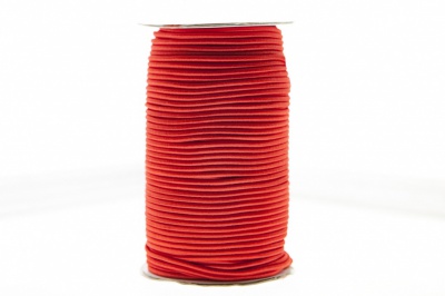 0370-1301-Шнур эластичный 3 мм, (уп.100+/-1м), цв.162- красный - купить в Сарапуле. Цена: 459.62 руб.