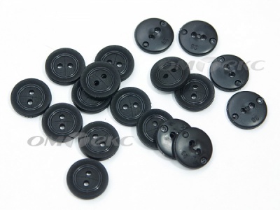 51820/18 мм (2 пр) черные пуговицы - купить в Сарапуле. Цена: 0.82 руб.