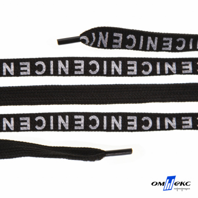 Шнурки #107-06, плоские 130 см, "СENICE" , цв.чёрный - купить в Сарапуле. Цена: 23.03 руб.