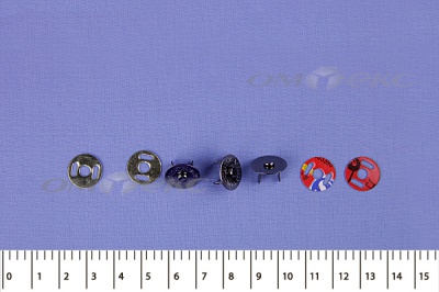 Кнопки магнитные МКМ-02, диам. 18 мм, чёрный никель - купить в Сарапуле. Цена: 14.49 руб.
