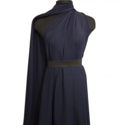 Ткань костюмная 26150 2009, 214 гр/м2, шир.150см, цвет т.синий - купить в Сарапуле. Цена 358.58 руб.