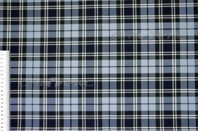 Ткань костюмная клетка Т7274 2004, 220 гр/м2, шир.150см, цвет т.синий/гол/бел - купить в Сарапуле. Цена 