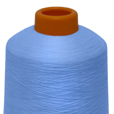 Нитки текстурированные некручёные 321, намот. 15 000 м, цвет голубой - купить в Сарапуле. Цена: 206.19 руб.