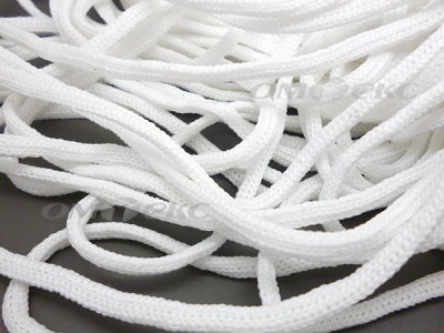 Шнур В-036 4 мм мелкое плетение 100 м белый - купить в Сарапуле. Цена: 2.02 руб.