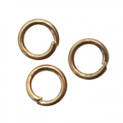 Кольцо  соединительное для бижутерии 4 мм, цв.-золото - купить в Сарапуле. Цена: 0.41 руб.