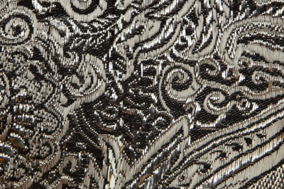 Ткань костюмная жаккард №11, 140 гр/м2, шир.150см, цвет тем.серебро - купить в Сарапуле. Цена 383.29 руб.