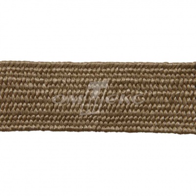 Тесьма отделочная полипропиленовая плетеная эластичная #2, шир. 40мм, цв.- соломенный - купить в Сарапуле. Цена: 50.99 руб.