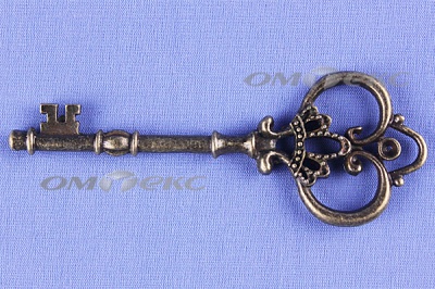 Декоративный элемент для творчества из металла "Ключ"8,5 см  - купить в Сарапуле. Цена: 26.93 руб.