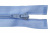 Спиральная молния Т5 351, 40 см, автомат, цвет св.голубой - купить в Сарапуле. Цена: 13.03 руб.