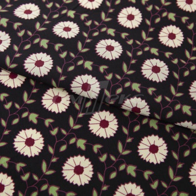 Плательная ткань "Фламенко" 10.1, 80 гр/м2, шир.150 см, принт растительный - купить в Сарапуле. Цена 241.49 руб.