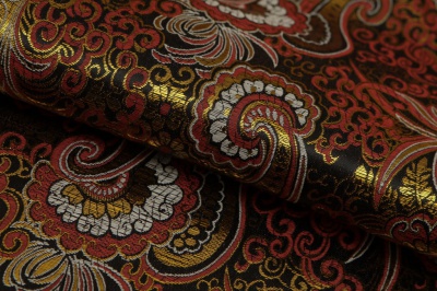 Ткань костюмная жаккард, 135 гр/м2, шир.150см, цвет бордо№6 - купить в Сарапуле. Цена 441.95 руб.
