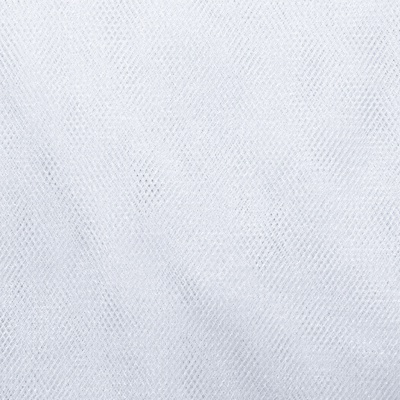 Трикотажное полотно Тюль Кристалл, 100% полиэфир, 16-01/белый, 15гр/м2, шир.160см. - купить в Сарапуле. Цена 128.39 руб.