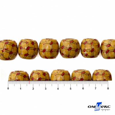 0189-Бусины деревянные "ОмТекс", 17 мм, упак.50+/-3шт - купить в Сарапуле. Цена: 83.66 руб.