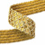 Тесьма с пайетками D16, шир. 35 мм/уп. 25+/-1 м, цвет золото - купить в Сарапуле. Цена: 1 281.60 руб.