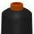 Нитки текстурированные кручёные, намот. 15 000 м, цвет чёрный - купить в Сарапуле. Цена: 237.24 руб.