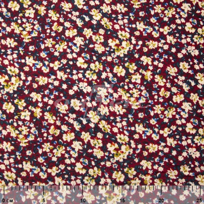 Плательная ткань "Софи" 5.1, 75 гр/м2, шир.150 см, принт растительный - купить в Сарапуле. Цена 243.96 руб.