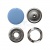Кнопка рубашечная (закрытая) 9,5мм - эмаль, цв.182 - св.голубой - купить в Сарапуле. Цена: 5.74 руб.