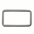 Рамка металлическая прямоугольная, 40 х 15 мм- тём.никель - купить в Сарапуле. Цена: 4.60 руб.