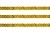 Пайетки "ОмТекс" на нитях, SILVER SHINING, 6 мм F / упак.91+/-1м, цв. 48 - золото - купить в Сарапуле. Цена: 356.19 руб.