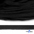 Шнур плетеный d-8 мм плоский, 70% хлопок 30% полиэстер, уп.85+/-1 м, цв.- чёрный - купить в Сарапуле. Цена: 735 руб.