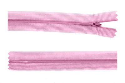 Молния потайная Т3 513, 60 см, капрон, цвет св.розовый - купить в Сарапуле. Цена: 10.13 руб.
