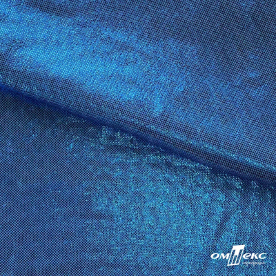 Трикотажное полотно голограмма, шир.140 см, #602 -голубой/голубой - купить в Сарапуле. Цена 385.88 руб.