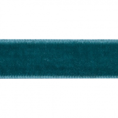 Лента бархатная нейлон, шир.12 мм, (упак. 45,7м), цв.65-изумруд - купить в Сарапуле. Цена: 392 руб.