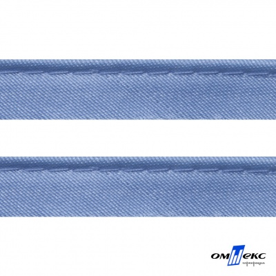 Кант атласный 126, шир. 12 мм (в упак. 65,8 м), цвет голубой - купить в Сарапуле. Цена: 239.58 руб.