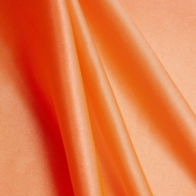 Поли креп-сатин 16-1543, 120 гр/м2, шир.150см, цвет персик - купить в Сарапуле. Цена 155.57 руб.