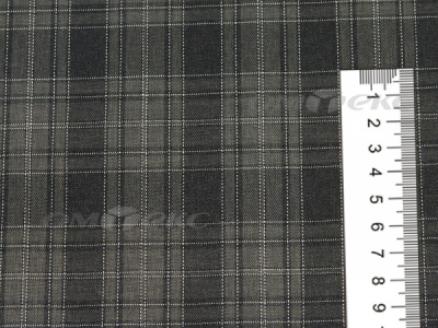 Ткань костюмная клетка 25235 2004, 185 гр/м2, шир.150см, цвет серый/бел - купить в Сарапуле. Цена 