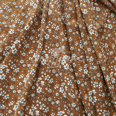 Плательная ткань "Фламенко" 11.1, 80 гр/м2, шир.150 см, принт растительный - купить в Сарапуле. Цена 239.03 руб.