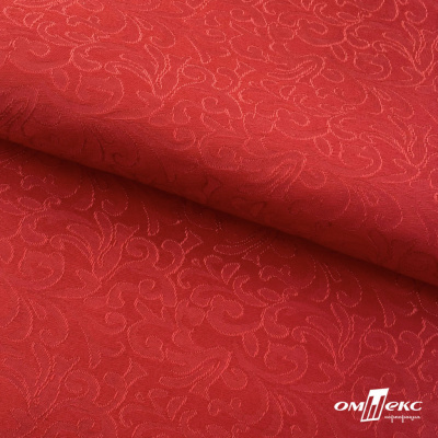 Ткань жаккард королевский, 100% полиэстр 180 г/м 2, шир.150 см, цв-красный - купить в Сарапуле. Цена 293.39 руб.